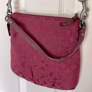 Coach Crossbody Bag in Burgundy
